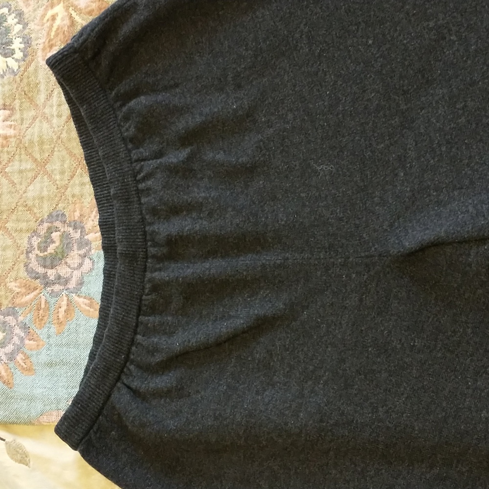 Vintage Henri Bendel Nancy Heller Charcoal Gray Cashmere Pants Sz L